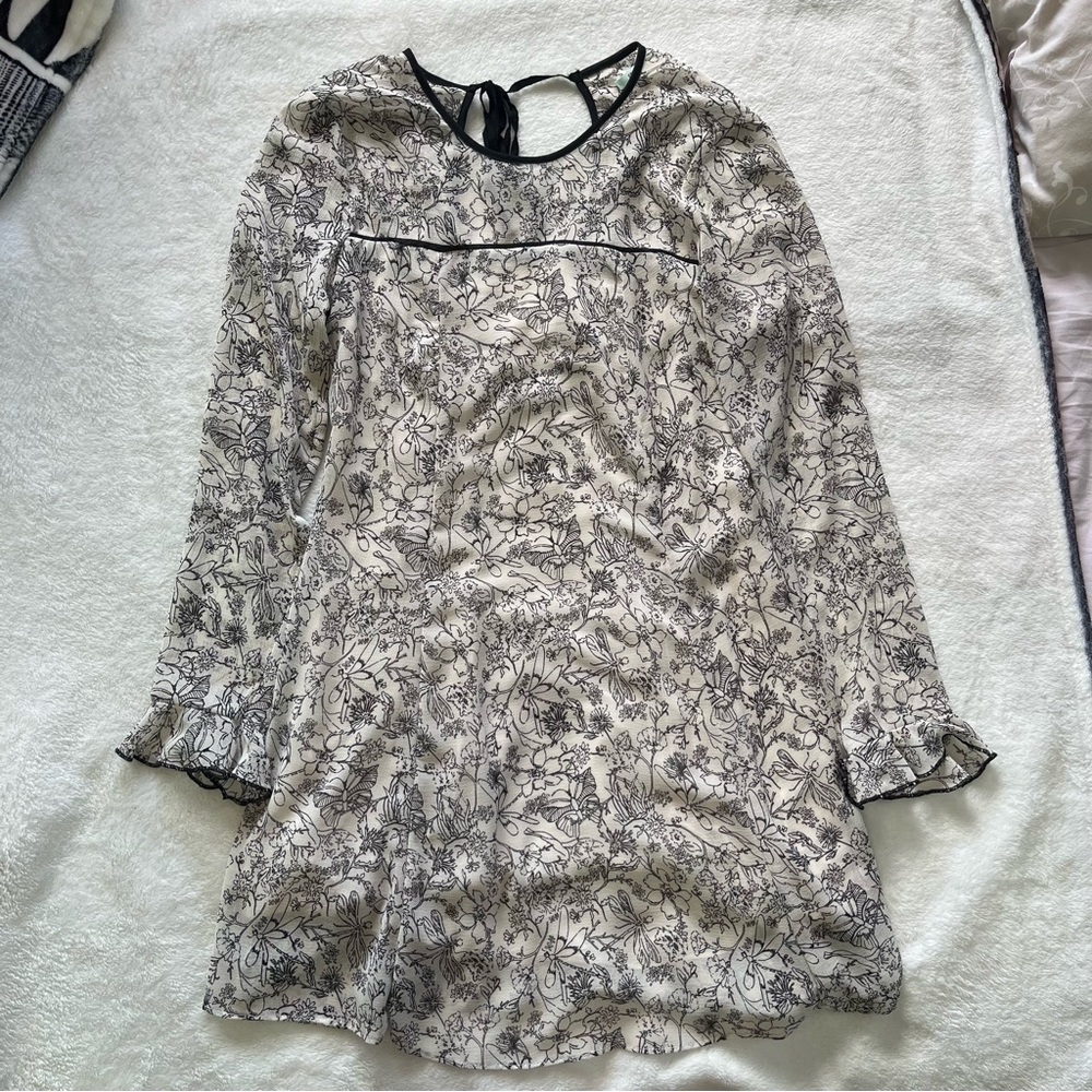 Kimchi Blue long sleeve chiffon dress